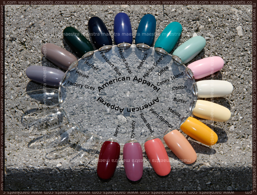 Color Swatch Nail Palette Wheel - wide 4