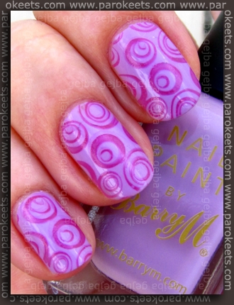 Barry M - Pale Purple + Shocking Pink fauxnad H1
