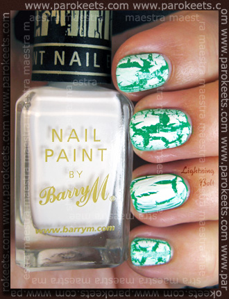 Comparison: Barry M - Instant Nail Effects: White Frost 316 vs. China Glaze