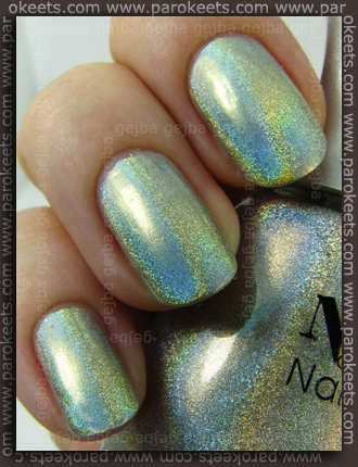 Nfu-Oh Hologram 66 swatch by Parokeets