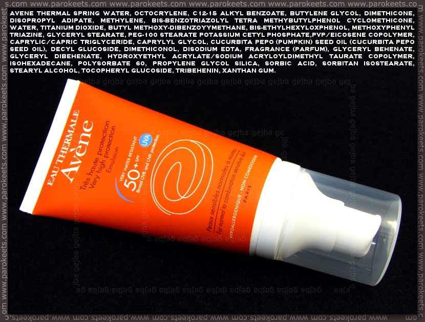 Avene Very High Protection Emulsion 50+ by Parokeets