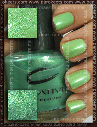 Creative Nail Design (CND) - Sour Apple, Leaping Lotus