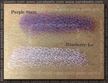 Gosh - Blueberry Ice, Purple Stain swatch