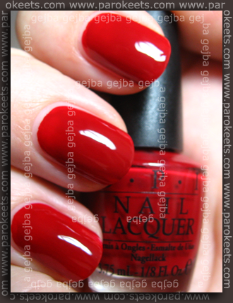 OPI Little Red Wagon