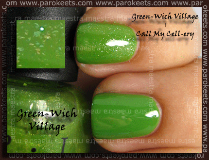 OPI - Green-wich Village vs. Call My Cell-ery