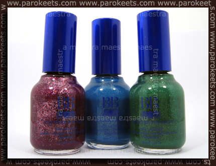 BB Couture: Dragon’s Breath, Sea Of Cortez, Frosty Meadow From L to R: Dragon's Breath, Sea Of Cortez, Frosty Meadow