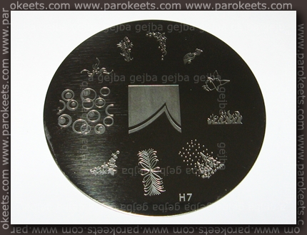 Chez-Delaney Stamping Nail Art Image plate H07