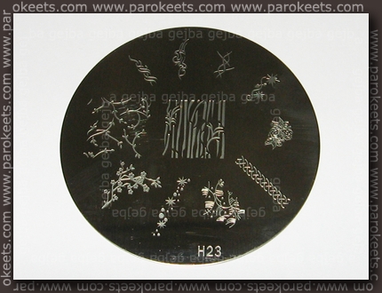 Chez-Delaney Stamping Nail Art Image plate H23