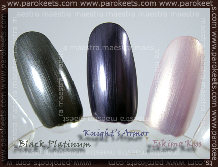 CND - Black Platinum, Knight's Armor, Eskimo Kiss