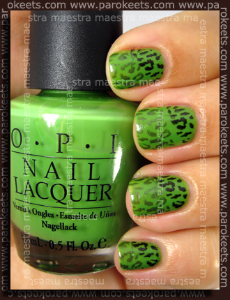 OPI - Green-wich Village + Konad - m24 with black special polish and S-he 370