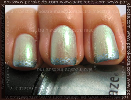 Sally Hansen - Lime Lights, China Glaze - Metallic Muse, Chez-Delaney P32