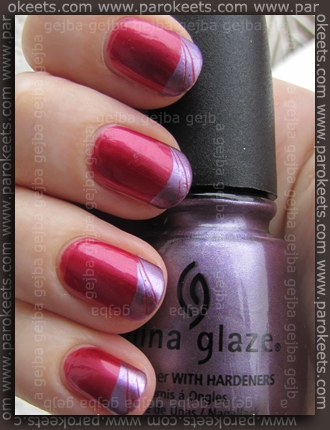 Butterfly 42 + China Glaze Harmony + P32