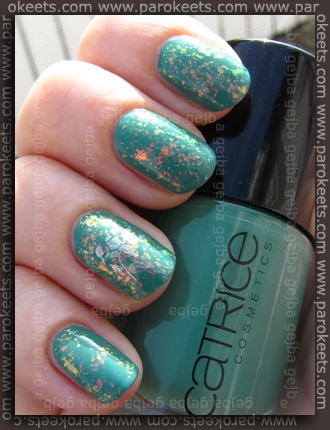 Catrice - I Sea You; Zoya Laney - Fauxnad H22; Gosh Rainbow swatch