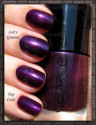 Catrice Poison Me, Poison You!, China Glaze - Let's Groove swatch and comparison