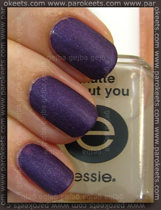 Color Club - Wild At Heart + Essie Matte About You swatch