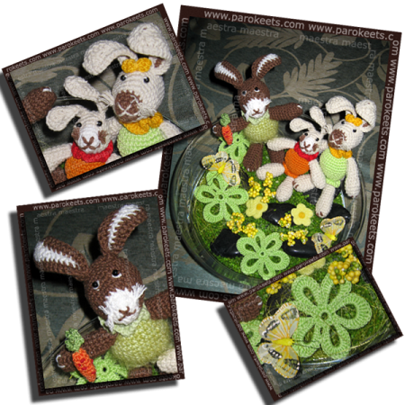 The Rabbit Family - crochet