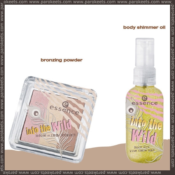 Essence - Into The Wild: bronzing powder, body oil with shimmer Essence - Into The Wild: bronzing powder, body oil with shimmer preview