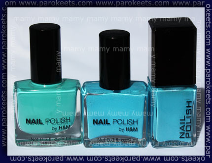 H&M: Bella's Choice, U Must Have This, Aquatini, bottles