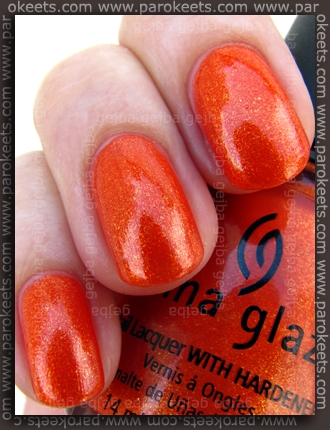 China Glaze - Orange Marmalade swatch
