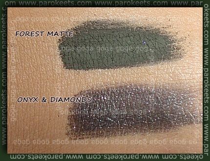 Forest Matte, Onyx & Diamonds swatch Sweetscents Forest Matte Onyx & Diamonds swatch