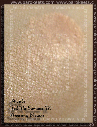 Alverde - Feel The Summer TE - Bronzing Mousse Swatch: Alverde - Feel The Summer TE - Bronzing Mousse