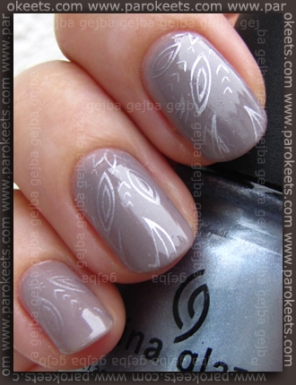 H&M - Grey Sky + China Glaze Sci-Fi + Fauxnad A05 konadicure