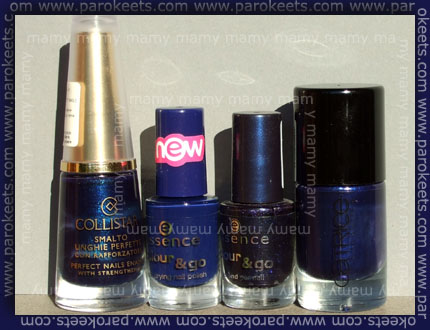 Collistar: Blu, Essence: Just Rock It!, Essence: Rock Rebell, Catrice: It Blue My Mind Collistar: Blu, Essence: Just Rockl It!, Essence: Rock Rebell, Catrice: It Blue My Mind, na soncu