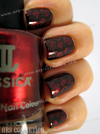 Konadicure: Collistar - Mellanzana Glitter + Konad - IP m65 with Jessica - Cinderella Red