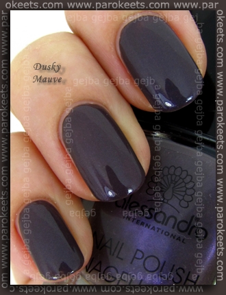 Comparison: Barry M Dusky Mauve vs. Alessandro Hypnotic Comparison: Barry M Dusky Mauve vs. Alessandro Hypnotic swatch