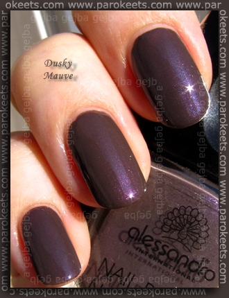 Comparison: Barry M Dusky Mauve vs. Alessandro Hypnotic Comparison: Barry M Dusky Mauve vs. Alessandro Hypnotic swatch