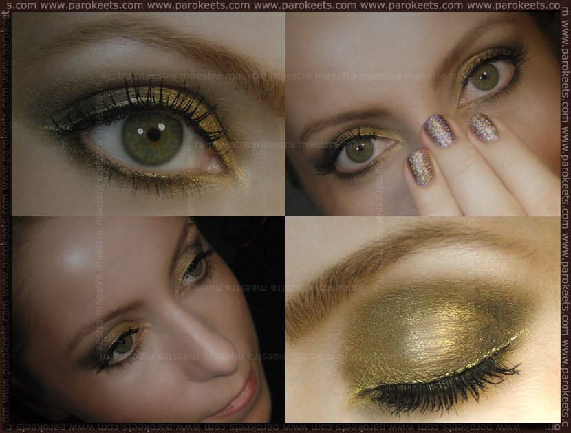 EOTD: Fyrinnae: Lucky Charmed, Everyday Minerals: Sweet Woodruff, I'm keeping your CDs, Make Up Factory: gold eyeliner