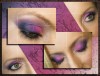 Hot Pink and Purple make up by Maestra