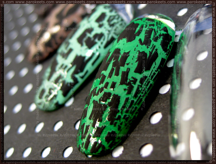 Barry M: Spring Green, Mint Green + crackle polish Swatches: Barry M: Spring Green, Mint Green + crackle polish