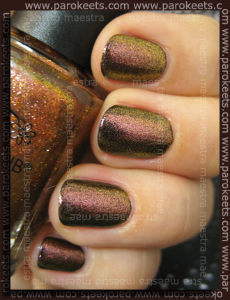 Color Club: Wild and Willing layered over With Abandon Swatch: Color Club: Wild and Willing layered over With Abandon