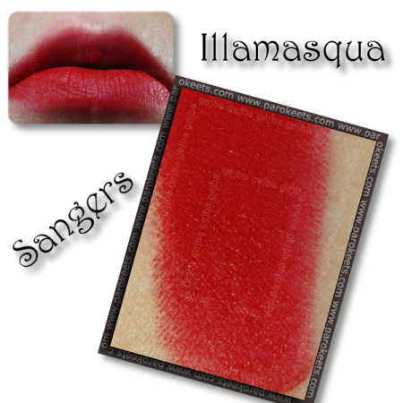 Illamasqua Throb collection: Sangers (lipstick) swatch