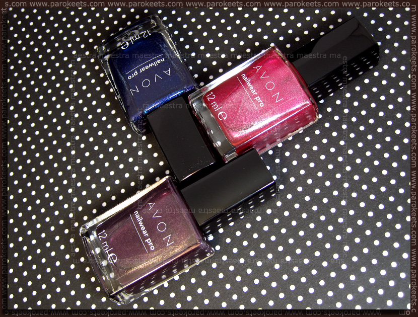 Avon - Nailwear Pro: Splendid Blue, Pink Radiance, Night Violet