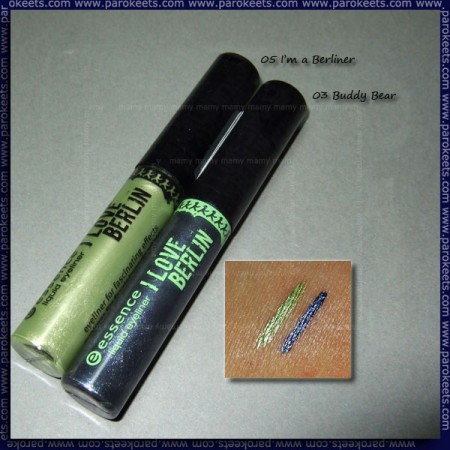 Essence: I Love Berlin - I'm A Berliner, Buddy Bear (liquid eyeliner) swatch