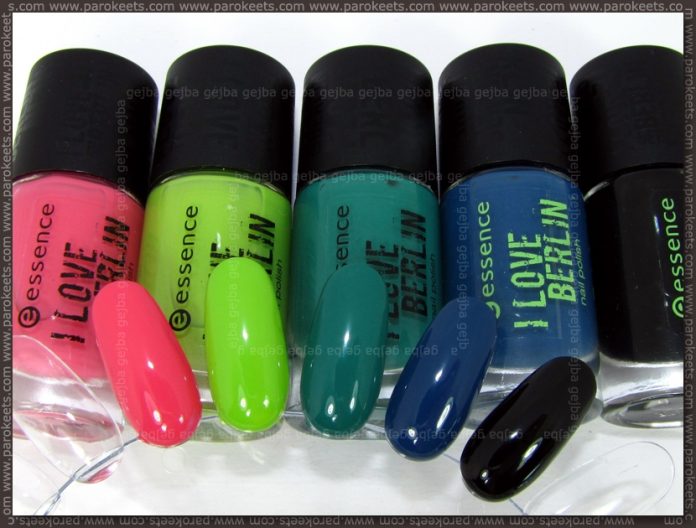 Essence: I Love Berlin - nail polishes by Parokeets