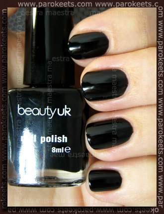 Beauty UK: Midnight Minx black Swatch: Beauty UK: Midnight Minx black
