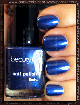 Beauty UK: Midnight Minx blue Swatch: Beauty UK: Midnight Minx blue