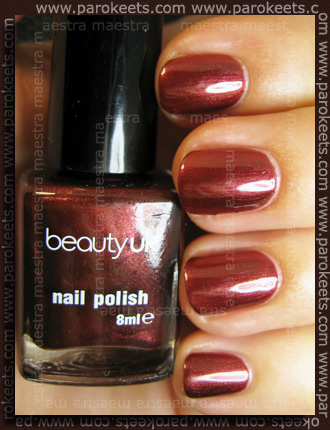 Beauty UK: Midnight Minx maroon Swatch: Beauty UK: Midnight Minx maroon