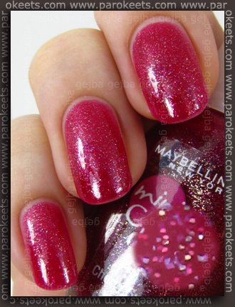 Maybelline mini Colorama: Cherry Sweet Maybelline mini Colorama: Cherry Sweet swatch by Parokeets