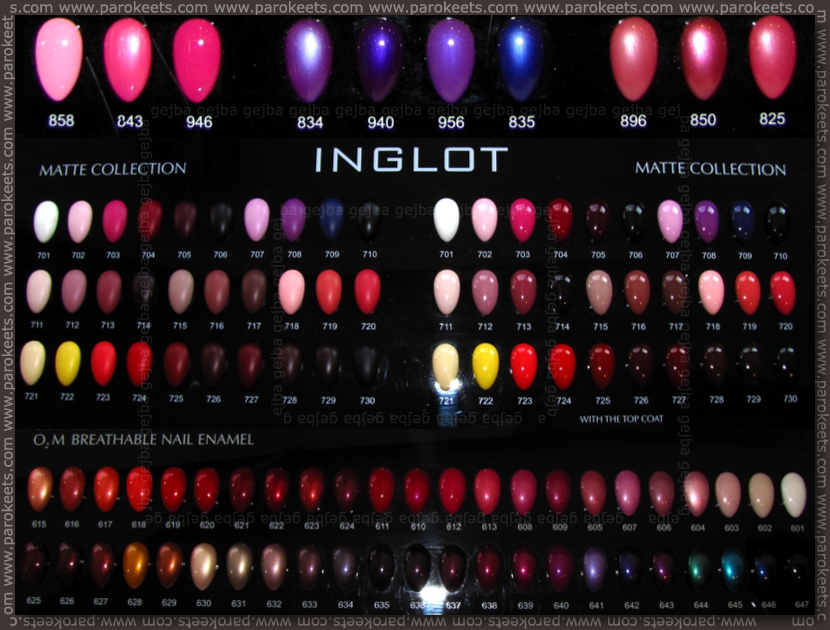 Inglot: Matte collection; O2M nail polish swatch