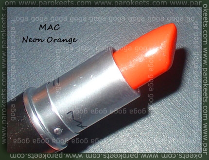 MAC lipstick Neon Orange