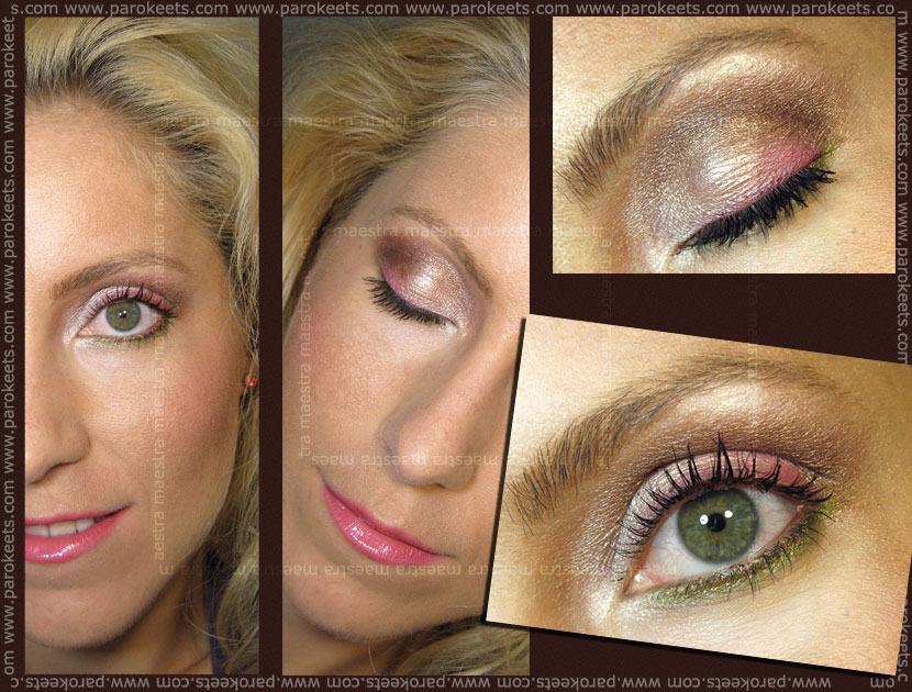 Make up by Maestra: Beauty UK palette No.1, Illamasqua Hussy (blush) and Illamasqua Scandal (lipstick)