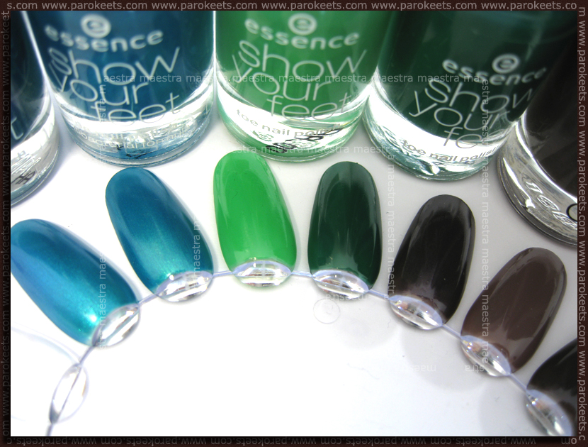Essence Show Your Feet: Carribean Sea, In The Jungle, Catrice - From Dusk To Dawn