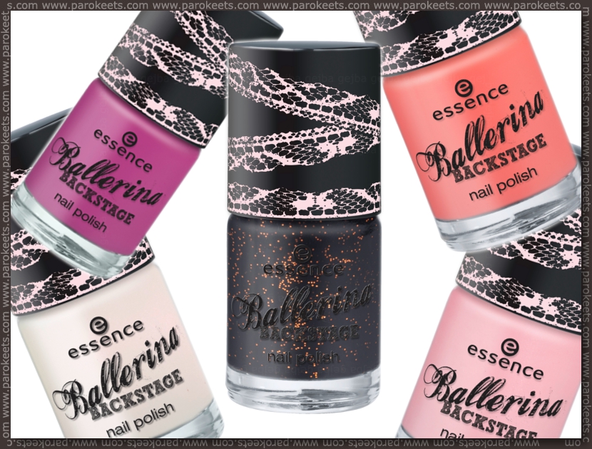 Essence Ballerina Backstage preview nail polishes by Parokeets