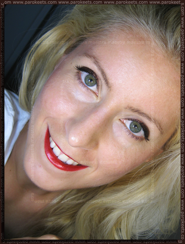 Barry M - Lip Lacquer Crayon: No. 1 - Scarlet Red Swatch: Barry M - Lip Lacquer Crayon: No. 1 - Scarlet Red