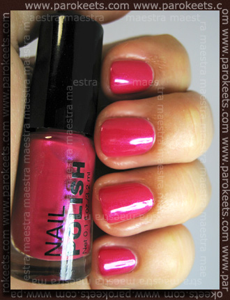 H&M Summer Nails nail polishes 2011 - Pink H&M Summer Nails nail polishes 2011 - Pink swatch by Parokeets