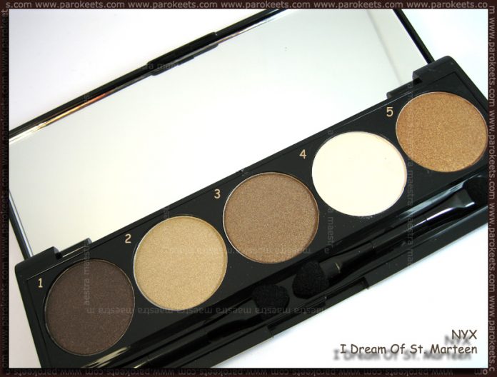 NYX 5 Color Shadow The Caribbean Collection: 02 I Dream Of St. Marteen